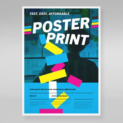 Poster con diseño personalizado-test